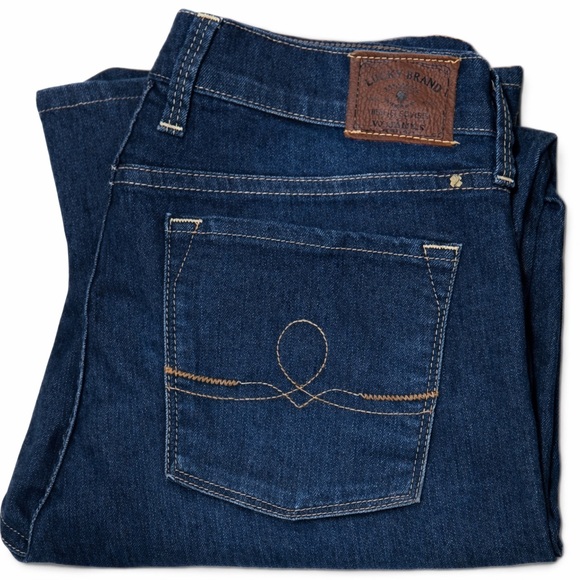 Lucky Brand Sofia Bootcut Jeans Classic Blue Stretch Mid-Rise Size 12 NWOT - Picture 2 of 9